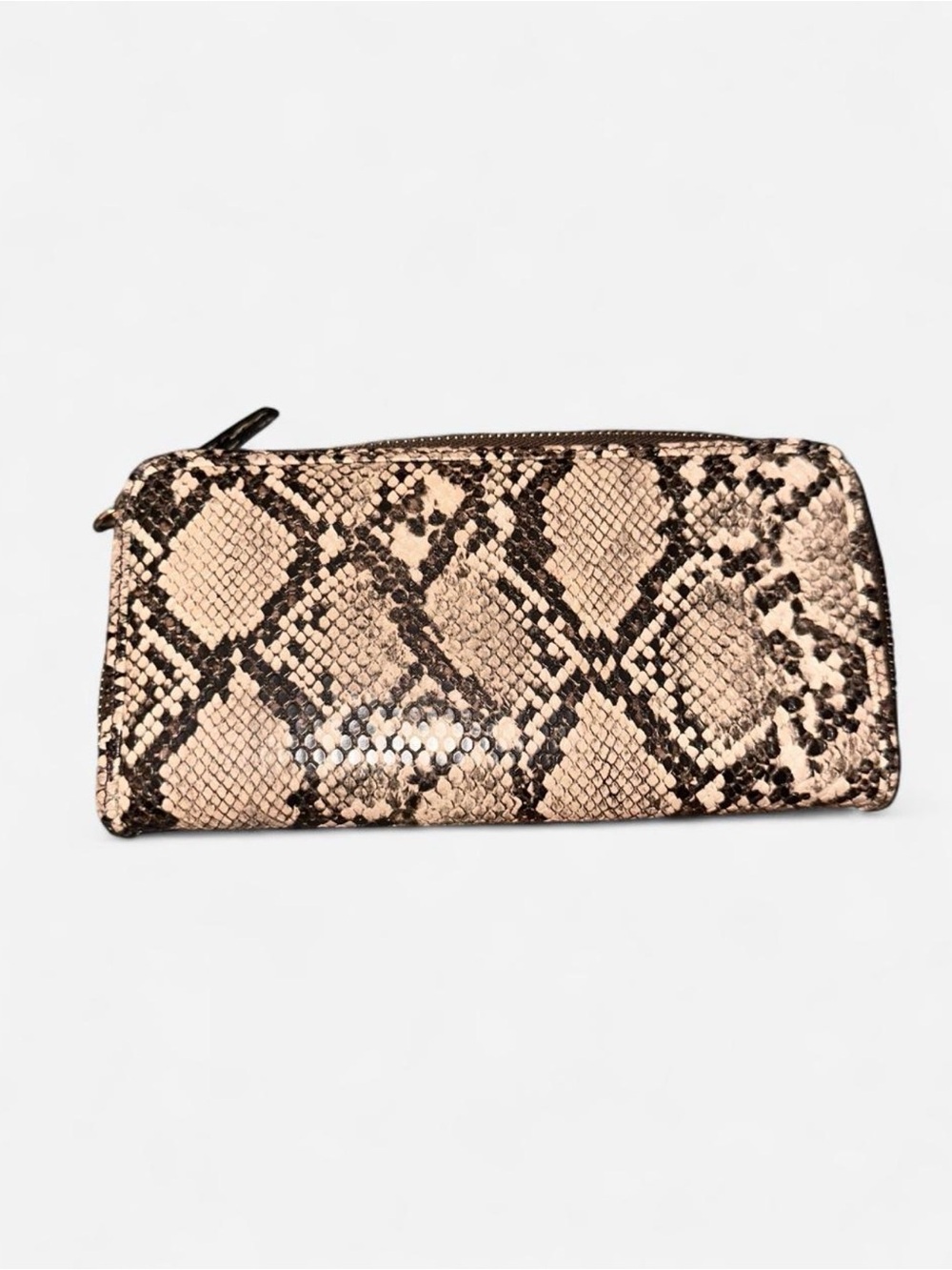 Jessica Simpson Beige and Black Snake-Print Wallet - Picture 2 of 7